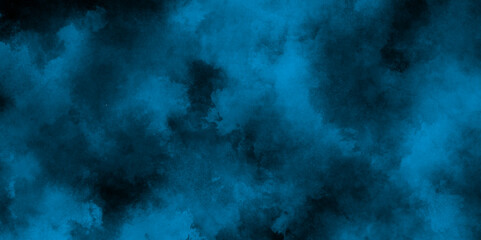 Abstract background with soft and bright blue grunge watercolor, old style dark blue grunge texture, Abstract blue smoke on black background,  Beautiful abstract colorful multicolor texture.