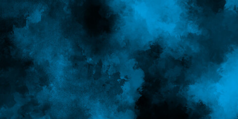 Abstract background with soft and bright blue grunge watercolor, old style dark blue grunge texture, Abstract blue smoke on black background,  Beautiful abstract colorful multicolor texture.