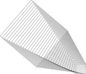 Square dynamic lines shape. Technology concept