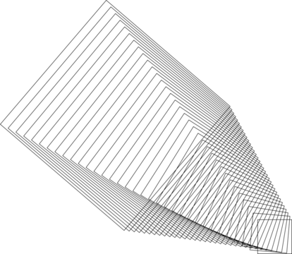 Square dynamic lines shape. Technology concept