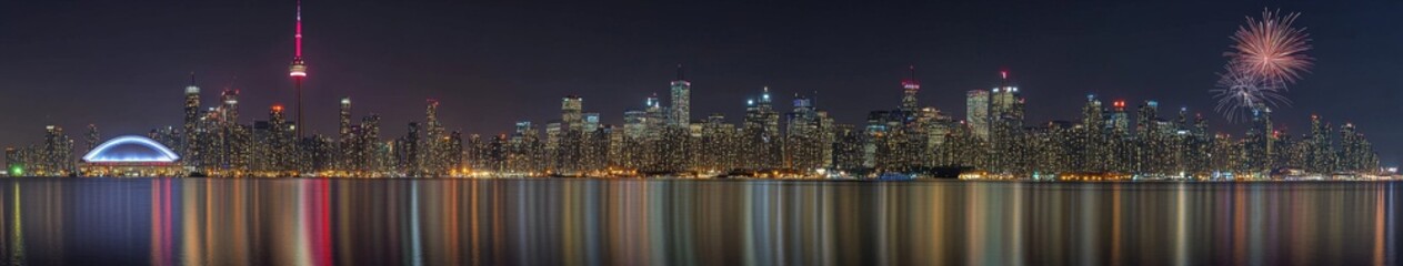 Obraz premium Vibrant Chinese New Year 2025: Snake Year Celebration with Fireworks and Champagne. Abstract Marketing Background for Cultural Festivities, Inclusivity, and Year-End Promotions. 4K Wallpaper for Lunar