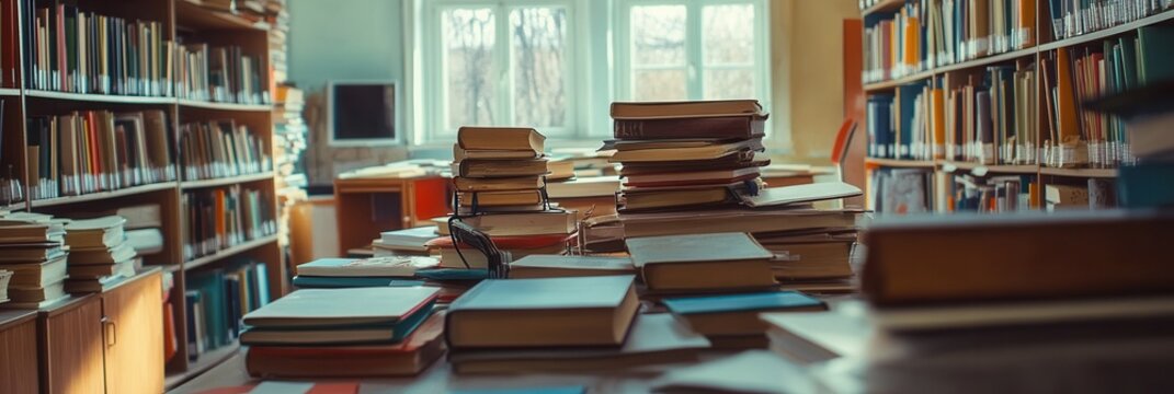 Students face cluttered classrooms with outdated resources and few supplies, showing the need for improved learning conditions. Generative AI