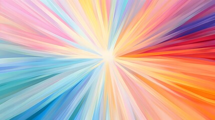 Fototapeta premium Abstract Radiating Stripes of Pastel Colors