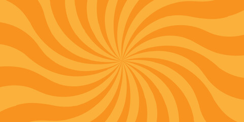 Abstract texture geometric retro orange grunge sunburst vector pattern design. minimal sunny sunset spotlight gradient banner, poster and cartoons background.