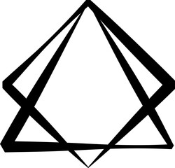 Triangle symbol design. Geometric shape