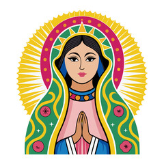 a picture of virgin de Guadalupe