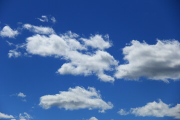 blue sky with white clouds