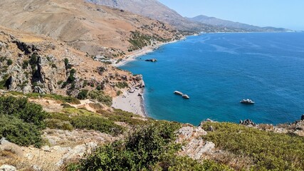 Fototapeta premium Preveli Palm Beach in Crete