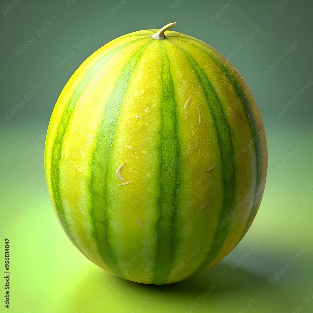 Poster a vibrant 3d illustration of a limeberry. perfect for adding a touch of freshness and summery vibes 