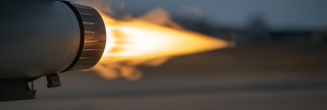 A close-up of the intense afterburner flame of a jet engine, highlighting the sheer power and energy being expelled.