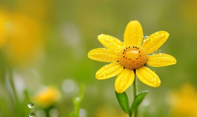 Radiant Sunflower Blossoms: Abstract Marketing Background for Optimism and Cultural Inclusivity. Blue Sky and Green Meadow Symbolizing Freedom and Positivity. December's Uplifting 4K Wallpaper for Sea