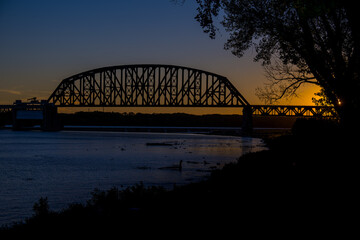 The Fourteenth Street Bridge at Sunset