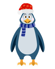 christmas and new year characters holiday symbols flat style vector illustration isolated on white background