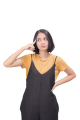 Fototapeta premium Asian Woman Wearing Casual Dress