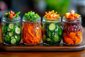 National cuisine, fermented vegetables, tangy flavors provide a unique taste of preservation techniques