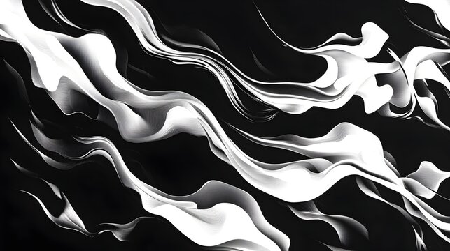 Captivating Minimalist Flame Patterns in Dramatic Monochromatic Composition