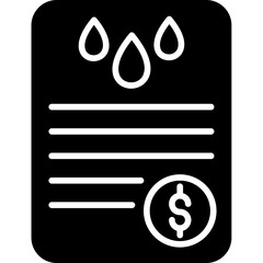 Water Bill Icon
