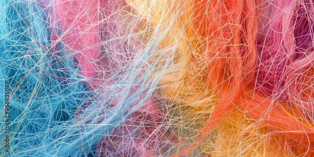 Poster A network of tangled yarn threads in various colors, representing the intricate connections between ideas and concepts
