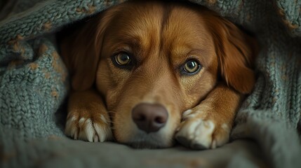 Soulful Canine Finds Solace in Cozy Sanctuary