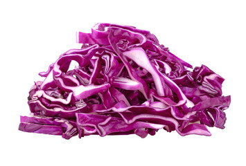 slice purple cabbage isolated on transparent png