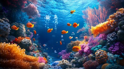 Glassmorphism Fish & Holographic Coral: An Immersive AR Underwater Scene