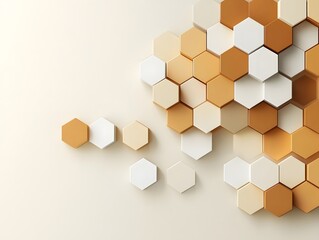 Abstract Geometric Hexagon Pattern Background.