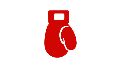 red shape of a boxing glove