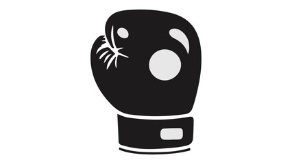 simple boxing glove shape illustration outline vector