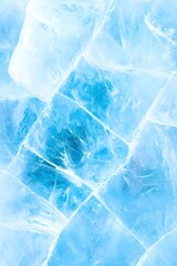 Obraz premium Abstract Texture of Cracked Blue Ice