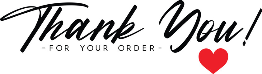 Thank You for Your Order. Elegant Thank You for Your Order Design with Stylish Graphics. Sophisticated Thank You for Your Purchase Image with Modern Elements. Chic Thank You for Your Order Graphic	