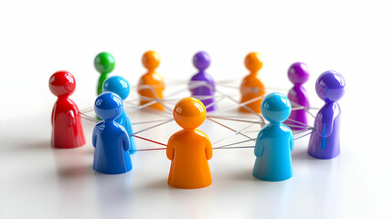 Glossy Family Diversity Network Background concept as A glossy background image featuring interconnected circles and lines symbolizing the network of support and connections within diverse families. I