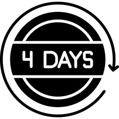 4 Days Return Icon