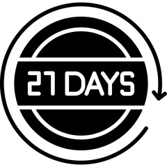 21 Days Return Icon