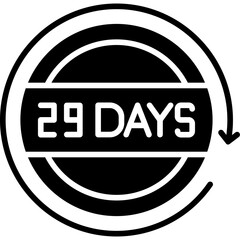 29 Days Return Icon