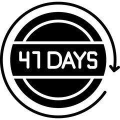 41 Days Return Icon