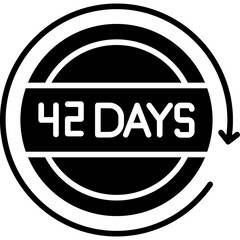 42 Days Return Icon