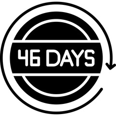 46 Days Return Icon