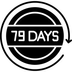 79 Days Return Icon