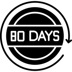 80 Days Return Icon