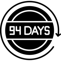 94 Days Return Icon