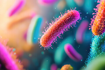 A Colorful Journey into the Microscopic World: Exploring the Intricate Details of Bacteria
