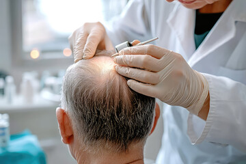 A Dermatologist's Careful Examination: Unveiling the Secrets of a Patient's Scalp