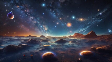 Fototapeta premium sky with stars