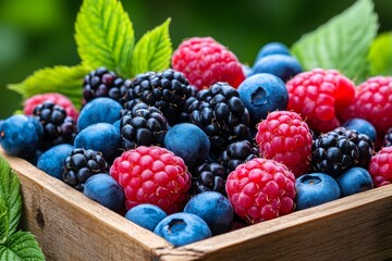 Berries, wild and free, summer's sweet gift are perfect for snacking or adding to your favorite dishes