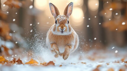 Bunny in Winter Wonderland