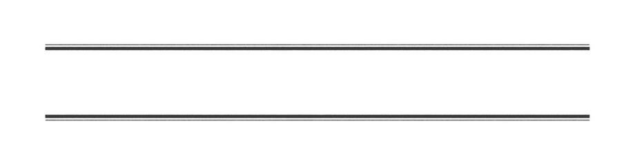手書きのシンプルな直線の飾り罫 - 二重の黒いラインの文字装飾のフレーム素材 - 子持ち罫
