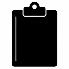 Clip-board Black silhouette