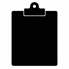 Clip-board Black silhouette