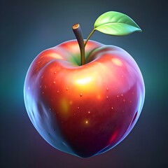 A vibrant 3D illustration of an Otaheite apple. perfect for adding a touch of nature and sweetness to your designs.