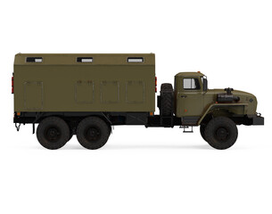 Military Truck Isolated